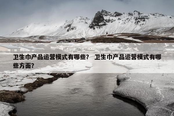 卫生巾产品运营模式有哪些？ 卫生巾产品运营模式有哪些方面？