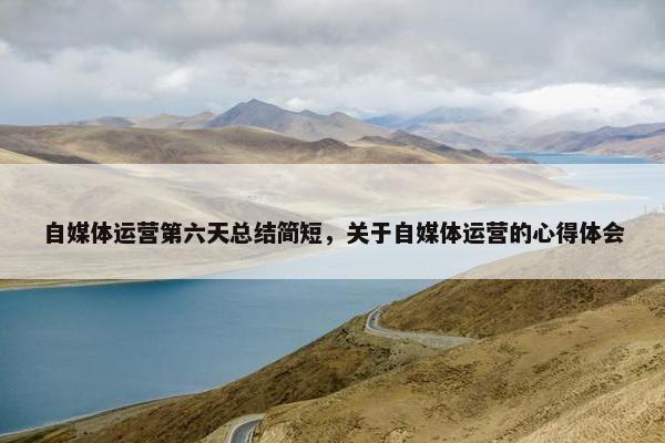 自媒体运营第六天总结简短，关于自媒体运营的心得体会