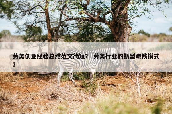 劳务创业经验总结范文简短？ 劳务行业的新型赚钱模式？