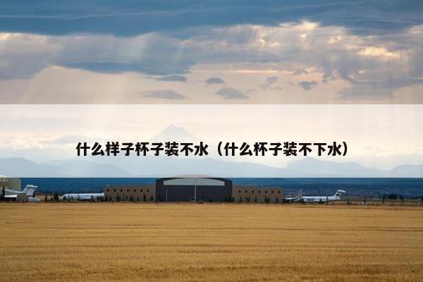 什么样子杯子装不水（什么杯子装不下水）