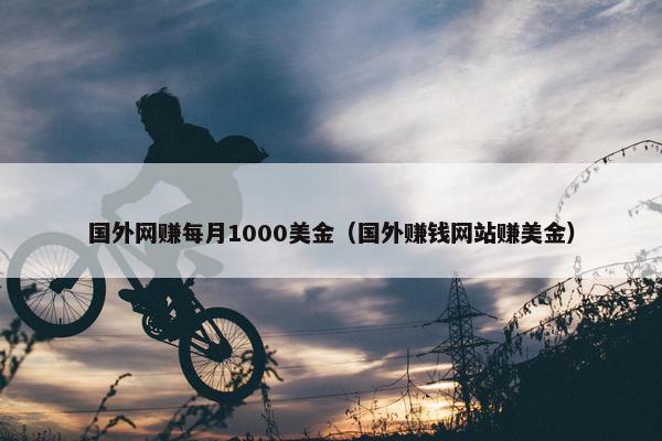 国外网赚每月1000美金（国外赚钱网站赚美金）