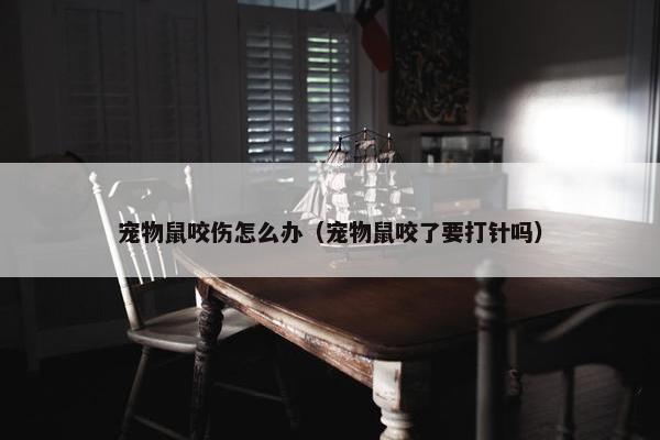 宠物鼠咬伤怎么办（宠物鼠咬了要打针吗）