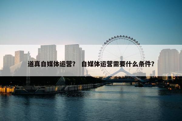 道真自媒体运营？ 自媒体运营需要什么条件？