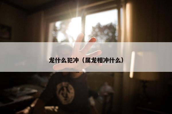 龙什么犯冲（属龙相冲什么）