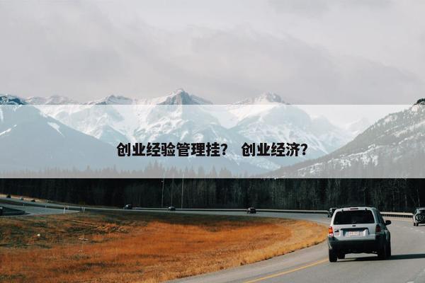 创业经验管理挂？ 创业经济？