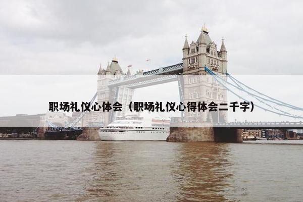 职场礼仪心体会（职场礼仪心得体会二千字）