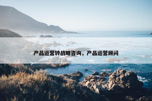 产品运营转战略咨询，产品运营顾问