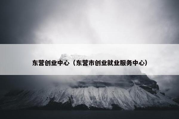东营创业中心（东营市创业就业服务中心）