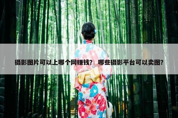 摄影图片可以上哪个网赚钱？ 哪些摄影平台可以卖图？