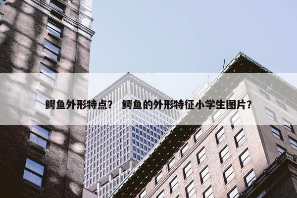 鳄鱼外形特点？ 鳄鱼的外形特征小学生图片？