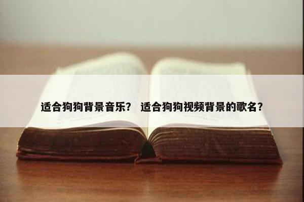 适合狗狗背景音乐？ 适合狗狗视频背景的歌名？