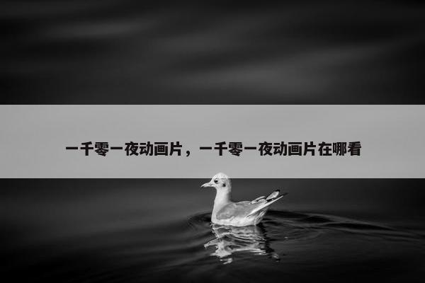 一千零一夜动画片，一千零一夜动画片在哪看