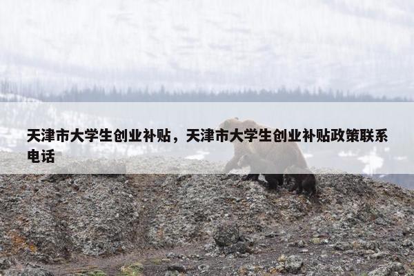天津市大学生创业补贴，天津市大学生创业补贴政策联系电话