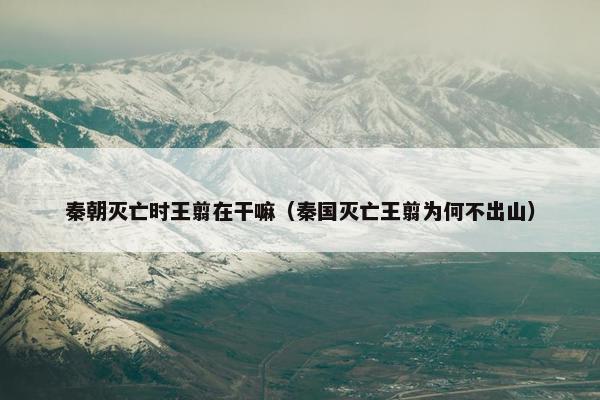 秦朝灭亡时王翦在干嘛（秦国灭亡王翦为何不出山）