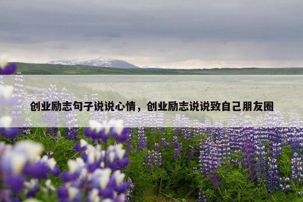 创业励志句子说说心情，创业励志说说致自己朋友圈