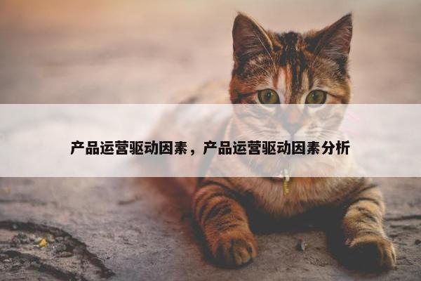 产品运营驱动因素，产品运营驱动因素分析