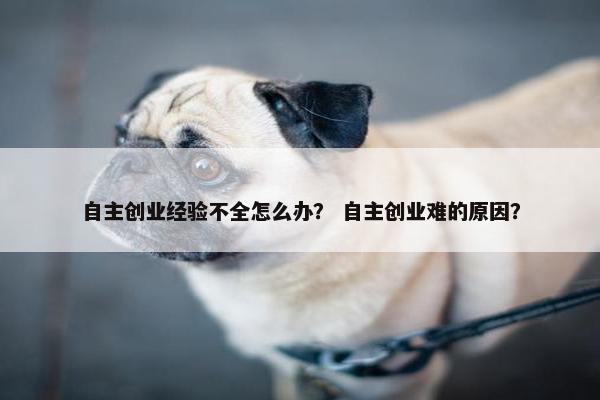 自主创业经验不全怎么办？ 自主创业难的原因？