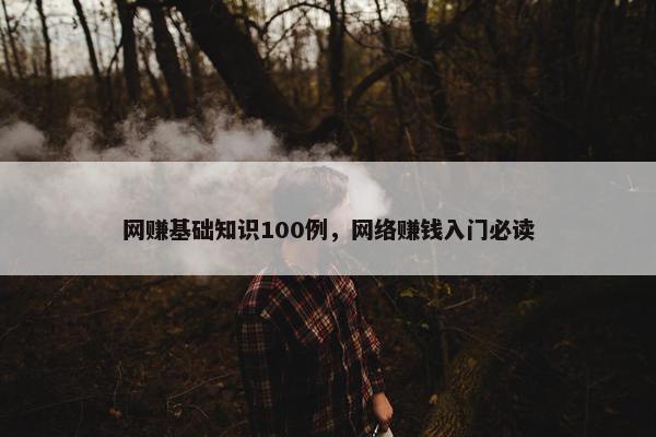 网赚基础知识100例，网络赚钱入门必读
