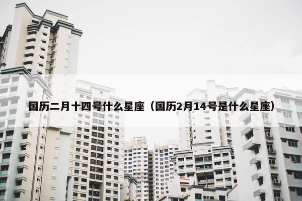 国历二月十四号什么星座（国历2月14号是什么星座）