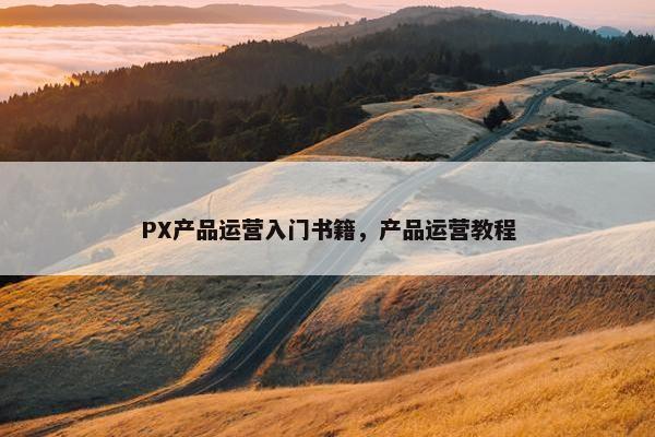 PX产品运营入门书籍，产品运营教程