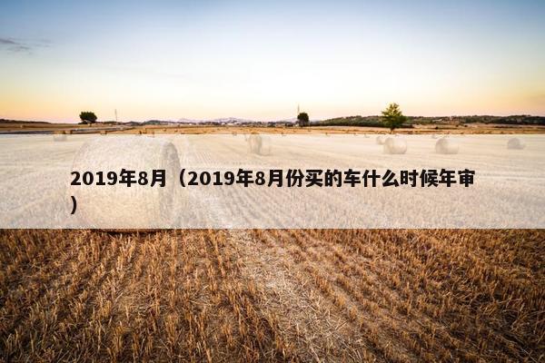 2019年8月（2019年8月份买的车什么时候年审）