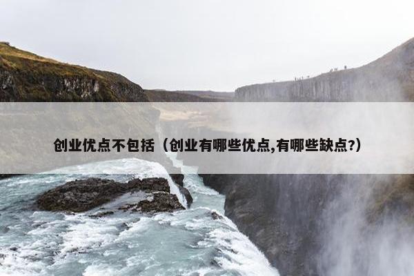 创业优点不包括（创业有哪些优点,有哪些缺点?）