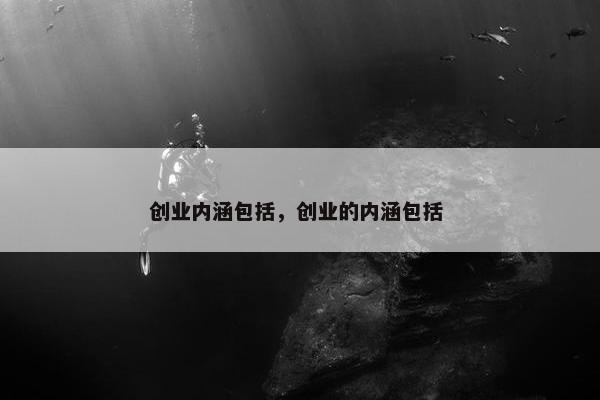 创业内涵包括，创业的内涵包括 