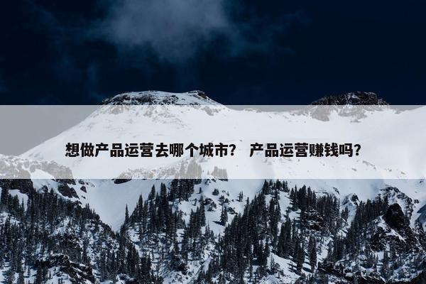 想做产品运营去哪个城市？ 产品运营赚钱吗？