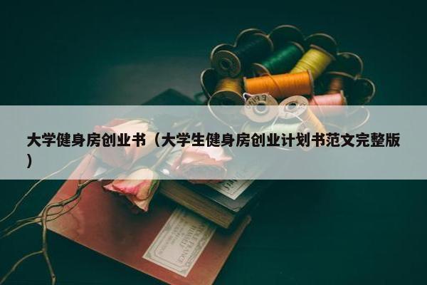 大学健身房创业书（大学生健身房创业计划书范文完整版）