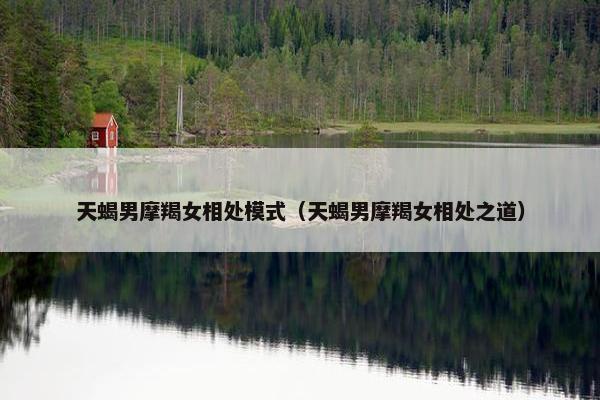 天蝎男摩羯女相处模式（天蝎男摩羯女相处之道）