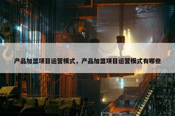 产品加盟项目运营模式，产品加盟项目运营模式有哪些