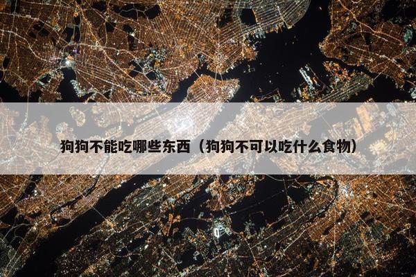 狗狗不能吃哪些东西（狗狗不可以吃什么食物）