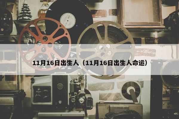 11月16日出生人（11月16日出生人命运）