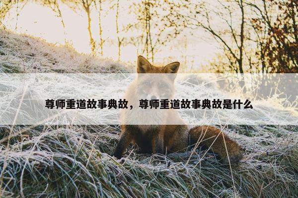 尊师重道故事典故，尊师重道故事典故是什么