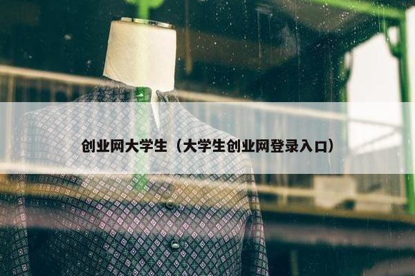 创业网大学生（大学生创业网登录入口）