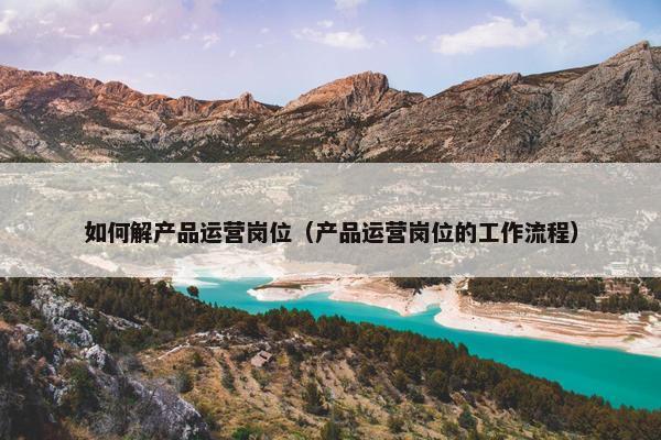 如何解产品运营岗位（产品运营岗位的工作流程）