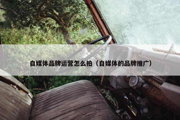 自媒体品牌运营怎么拍（自媒体的品牌推广）