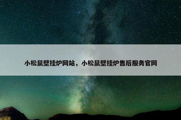 小松鼠壁挂炉网站，小松鼠壁挂炉售后服务官网