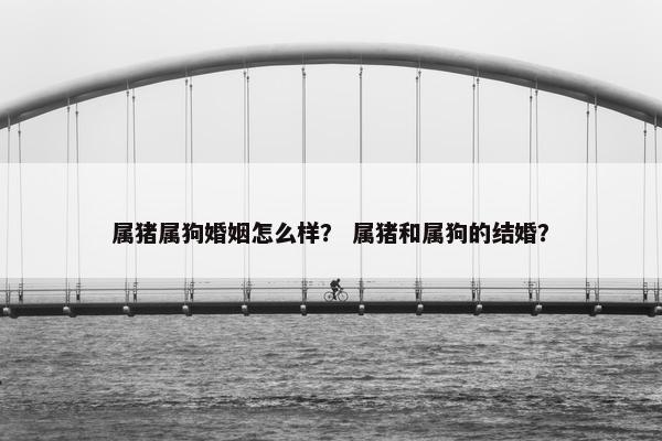 属猪属狗婚姻怎么样？ 属猪和属狗的结婚？