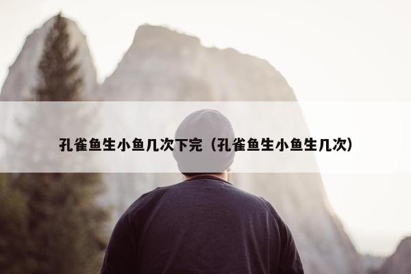 孔雀鱼生小鱼几次下完（孔雀鱼生小鱼生几次）