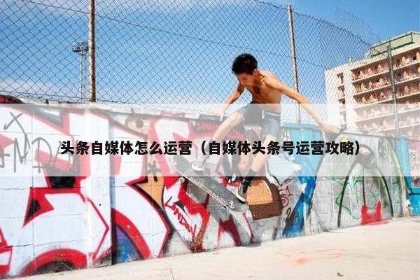 头条自媒体怎么运营（自媒体头条号运营攻略）