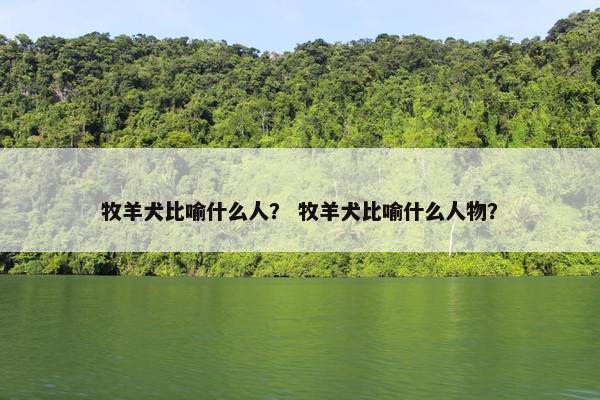 牧羊犬比喻什么人？ 牧羊犬比喻什么人物？