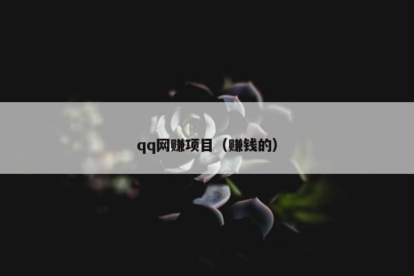 qq网赚项目（赚钱的）