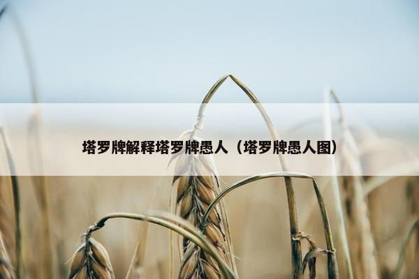 塔罗牌解释塔罗牌愚人（塔罗牌愚人图）