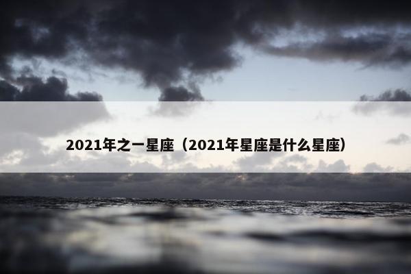 2021年之一星座（2021年星座是什么星座）