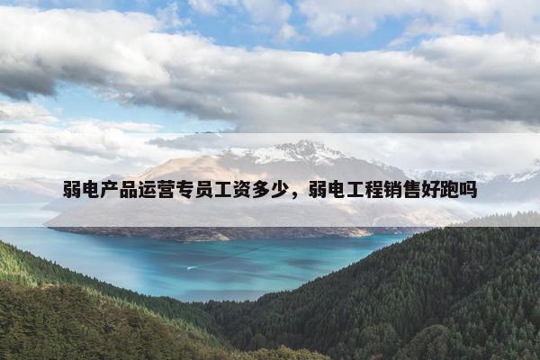 弱电产品运营专员工资多少，弱电工程销售好跑吗