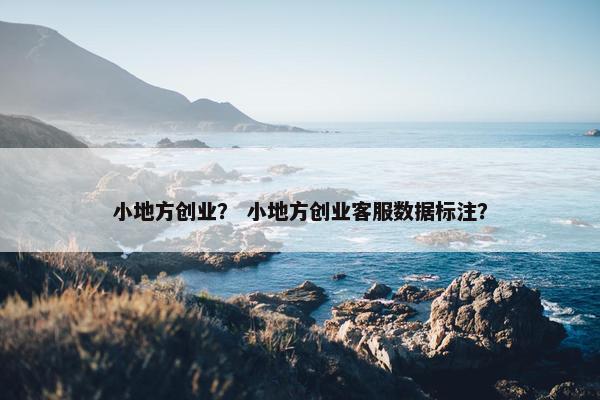 小地方创业？ 小地方创业客服数据标注？