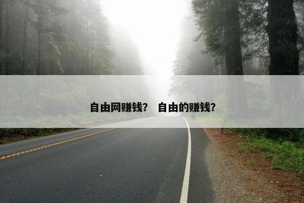 自由网赚钱？ 自由的赚钱？