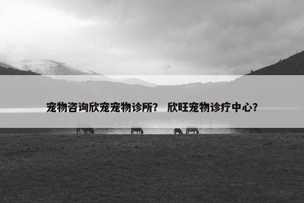 宠物咨询欣宠宠物诊所？ 欣旺宠物诊疗中心？
