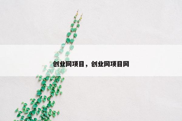 创业网项目，创业网项目网